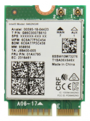 Intel Wireless AC 9462 Dual Band M.2 Card non vPro