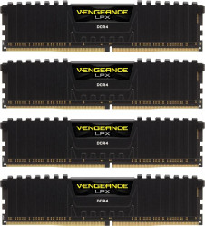 Corsair 64GB (4x16GB) 2666MHz DDR4 Vengeance LPX Black