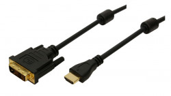 LogiLink HDMI naar DVI-D Kabel 2m M/M Zwart