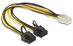Delock 6-pin Omzetkabel naar 2x 8-pin PCI Express Power