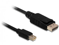 Delock Mini DisplayPort naar DisplayPort 1.2 Kabel 5m M/M Zw