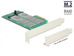 Delock PCI Express x4 Card > 2x internal SATA M.2 with RAID