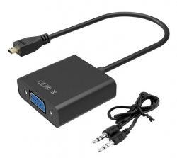 verstoring Uitgebreid taxi Codima Micro HDMI naar VGA Adapter M/F Zwart (+Audio) Online Bestellen /  Kopen Codima