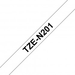 Brother TZe-N201 Zwarte tekst / Wit Non-Lam. label 3,5mm-8m