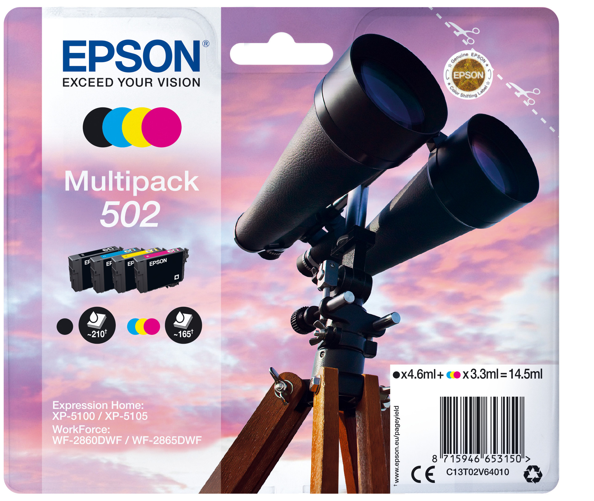 Schrijft een rapport Nodig uit plug Epson Inktcartridge 502 CMYK Pakket Online Bestellen / Kopen Codima
