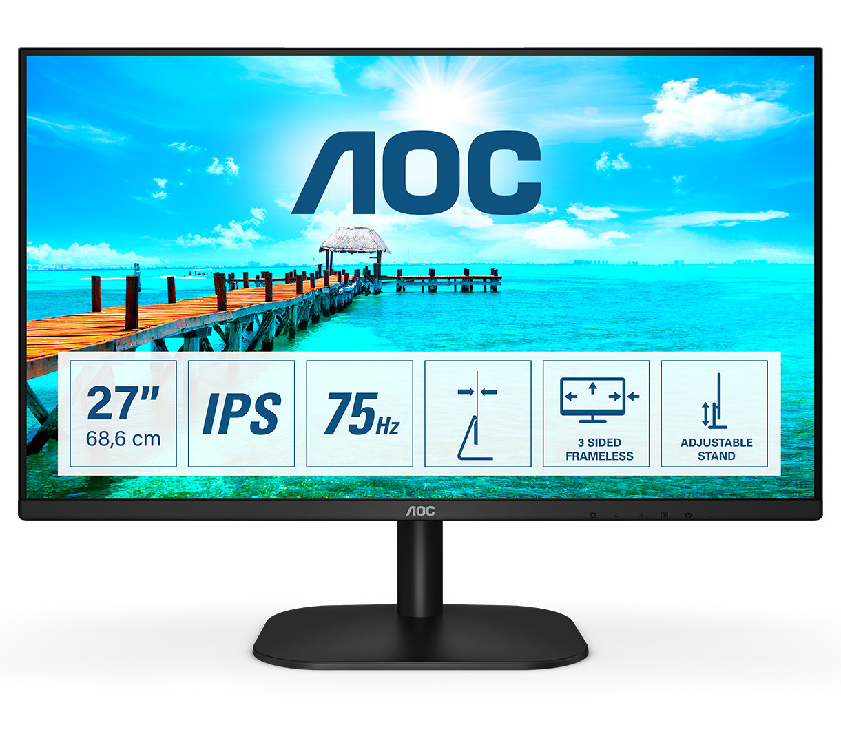 AOC 27B2H (27" FHD-IPS-4ms-VGA/HDMI-75Hz) Online Bestellen / Codima