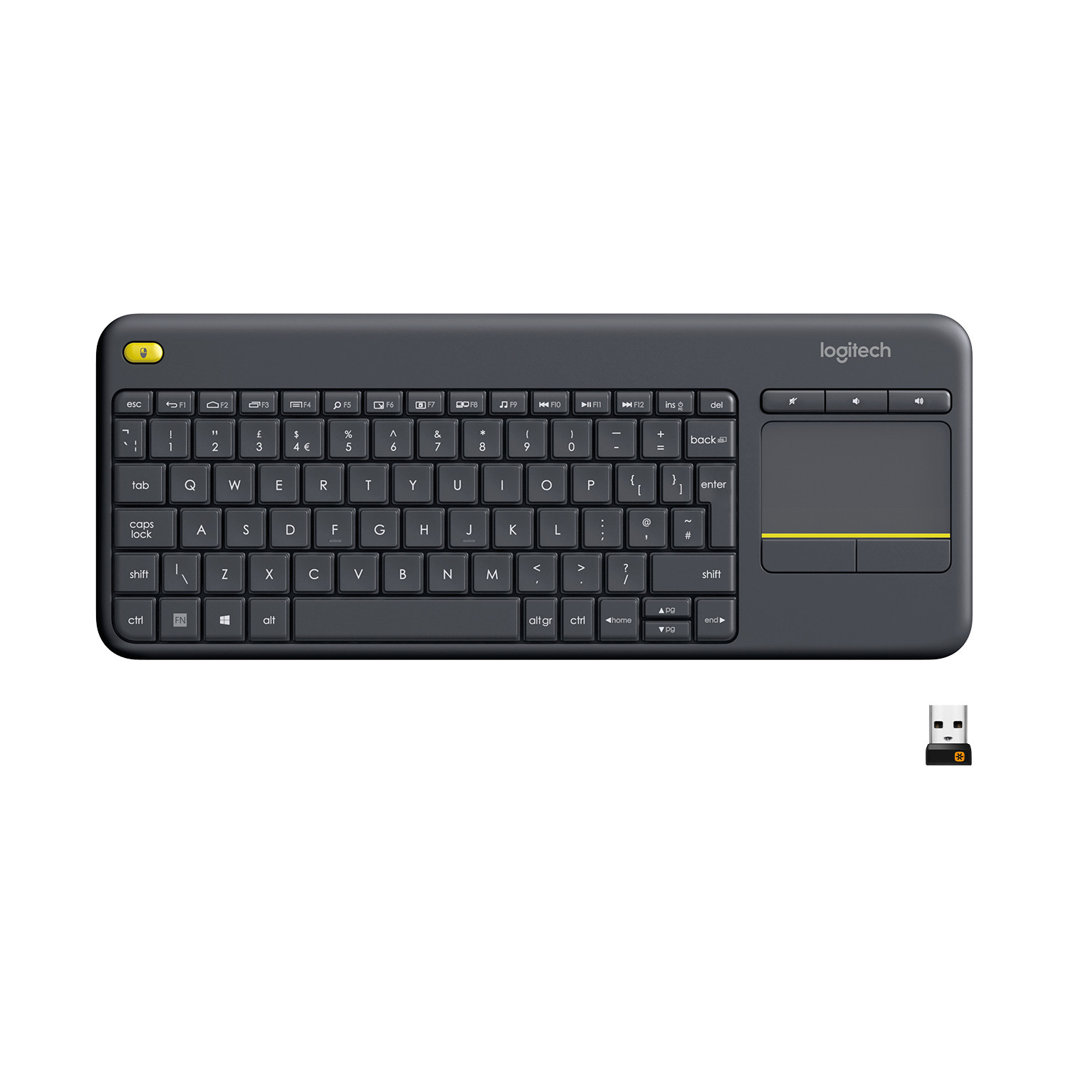 ziel Aankondiging Sturen Logitech Wireless Touch Keyboard K400 Plus Dark Qwerty NL Online Bestellen  / Kopen Codima