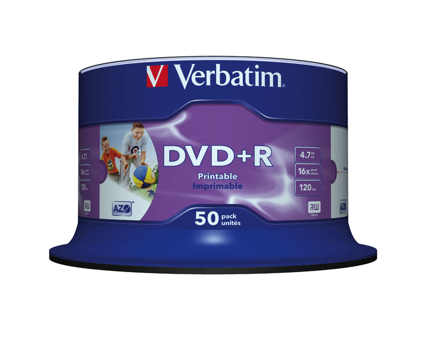 oud Van God Koel Verbatim DVD+R 16x 50 stuks Spindle Inktjet Printable Online Bestellen /  Kopen Codima