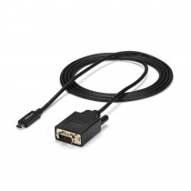 StarTech USB-C naar VGA/D-SUB M/M Kabel - 2m Zwart