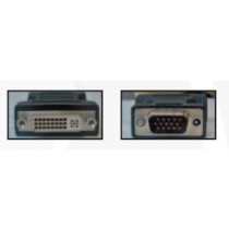 Logon DVI-I (24+5) naar VGA Adapter F/M Zwart