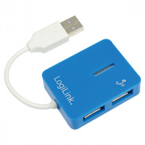 LogiLink Smile 4 Port unpowered USB Hub Blue
