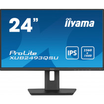 Iiyama ProLite XUB2493QSU-B5 (23,6" QHD IPS-4ms-HDMI/DPP-60Hz-Spk-USB 3.2 Hub) Zwart