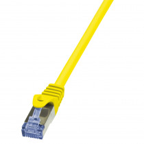 LogiLink CAT6A S/FTP Netwerkkabel 0,25m Geel