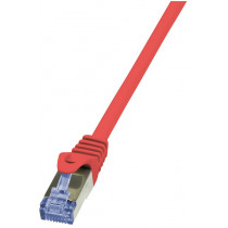 LogiLink CAT6A S/FTP Netwerkkabel 0,50m Rood