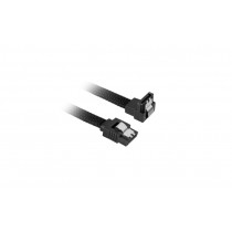 Sharkoon sleeved SATA3 kabel 45cm zwart 1x90°