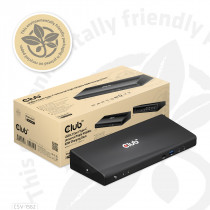 Club3D USB-C Triple 4K Display Charging Dock 60W