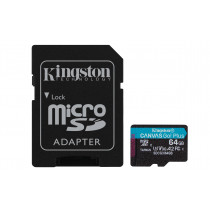 Kingston Canvas Go Plus MicroSD 64GB (UHS-I) + adapter