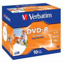 Verbatim DVD-R 16x 10 stuks JewelCase