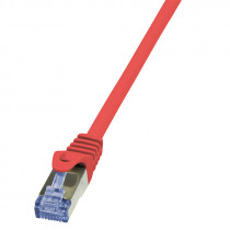 LogiLink CAT6A S/FTP Netwerkkabel 0,25m Rood
