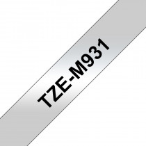 Brother TZe-M931 Zwart tekst / Zilver Met. Lam. label 12mm-8