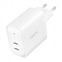 LogiLink USB-C Power Adapter 65W (2x USB-C)