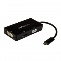 StarTech USB-C naar HDMI/DVI/VGA M/F Adapter Zwart