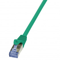 LogiLink CAT6A S/FTP Netwerkkabel 0,25m Groen