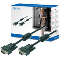 LogiLink VGA Kabel 10m M/M Zwart