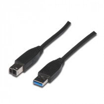Logon USB 3.0 Kabel A/B 2 Meter Black