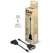 Club3D Mini DisplayPort naar Active SL DVI-D Adapter M/F Zwa