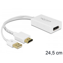 Delock HDMI naar DisplayPort Adapter M/F Wit (4K@30Hz)
