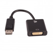V7 DisplayPort naar DVI Adapter M/F Zwart