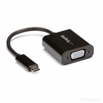 StarTech USB-C naar VGA/D-SUB M/F Adapter Zwart