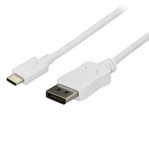 StarTech USB-C naar DisplayPort 1.2 M/M Kabel - 1,8m Wit