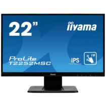 Iiyama ProLite T2252MSC-B1 (21,5" FHD Touch-IPS-7ms-VGA/HDMI/DPP-75H-Spk) Zwart