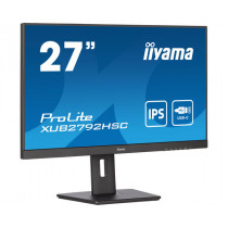 Iiyama ProLite XUB2792HSC-B5 (27" FHD IPS-4ms-HDMI/DPP/USB-C-75Hz-Spk-65W PD-USB 3.2 Hub) Zwart