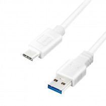 LogiLink USB-C naar USB-A M/M Kabel - 2m (USB 3.2 Gen1) Wit