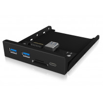 Icy Box IB-HUB1417-i3 Frontpanel USB 3.0/USB-C/SD/MicroSD