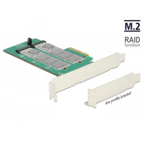 Delock PCI Express x4 Card > 2x internal SATA M.2 with RAID
