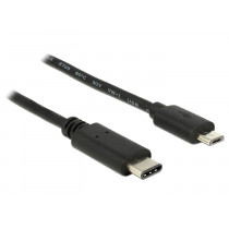Delock USB-C naar Micro B Kabel 1m Zwart