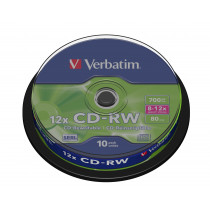 Verbatim CD-RW 12x 10 stuks Spindle