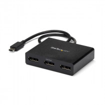 StarTech USB-C naar DisplayPort 1.2 M/F Hub - 3p Zwart