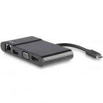 StarTech USB-C naar Gigabit, HDMI, VGA, USB-A Adapter Zwart