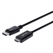 Manhattan DisplayPort naar HDMI Kabel 3m M/M Zwart (4K@60Hz)