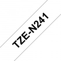 Brother TZe-N241 Zwarte tekst / Wit Non-Lam label 18mm-8m