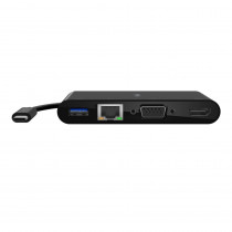 Belkin USB-C naar Gigabit, HDMI, VGA, USB-A M/F Docking Zwar