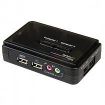 StarTech 2 Port Mini USB/VGA KVM Swich + Kabels