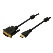 LogiLink HDMI naar DVI-D Kabel 5m M/M Zwart