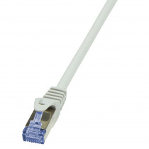 LogiLink CAT6A S/FTP Netwerkkabel 0,25m Grijs