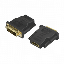 LogiLink HDMI naar DVI-D (24+1) Adapter F/M Zwart